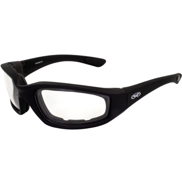New Global Vision Kickback Motorcycle Glasses Padded Frames keep Air Out/Clear - Picture 2 of 6